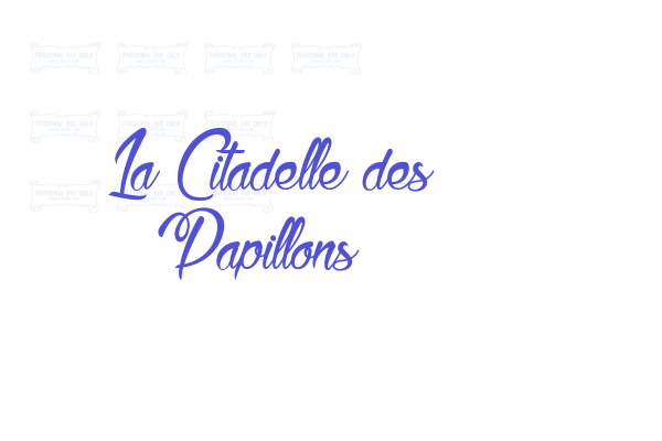 La Citadelle des Papillons Font Download