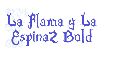 La Flama y La Espina2 Bold-font-download
