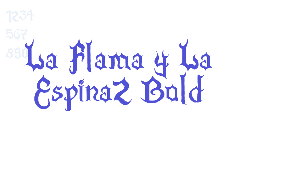 La Flama y La Espina2 Bold-font-download