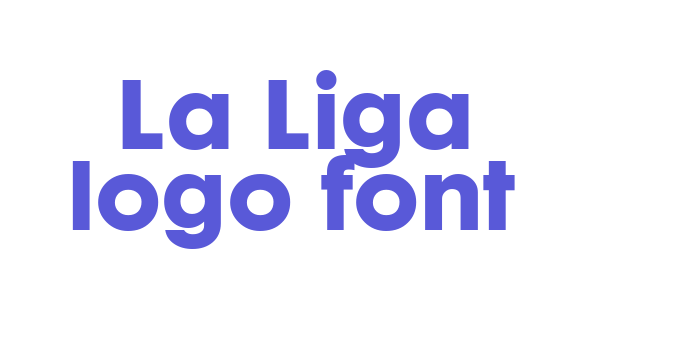 La Liga logo font Font Download