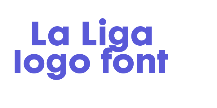 La Liga logo font Font