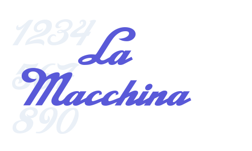 La Macchina Font Download