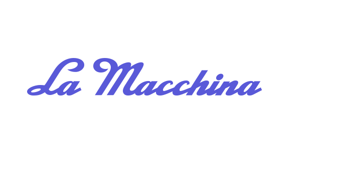 La Macchina Font Download