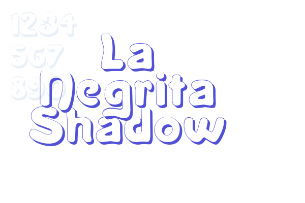 La Negrita Shadow Font Download