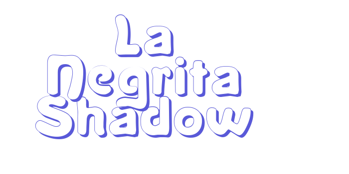 La Negrita Shadow Font Download