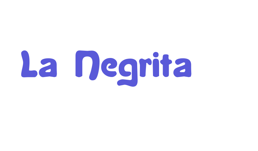 La Negrita Font