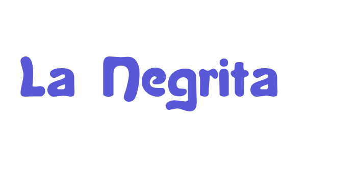 La Negrita Font Download