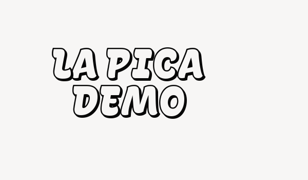 La Pica Demo Font