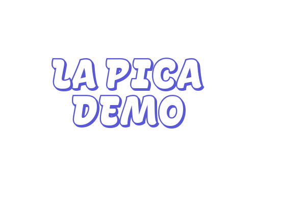 La Pica Demo Font