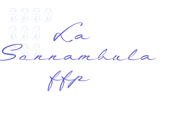 La Sonnambula ffp Font Download