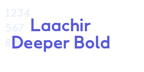 Laachir Deeper Bold font free