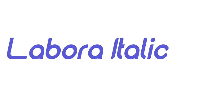 Labora Italic Font