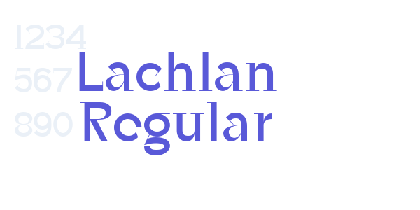 Lachlan Regular font free