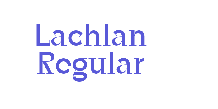 Lachlan Regular Font