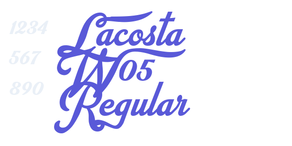 Lacosta W05 Regular font