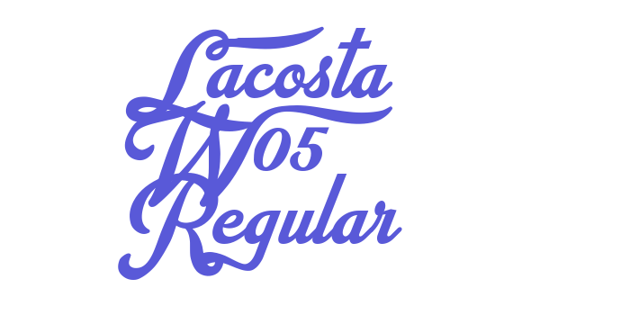 Lacosta W05 Regular Font Download