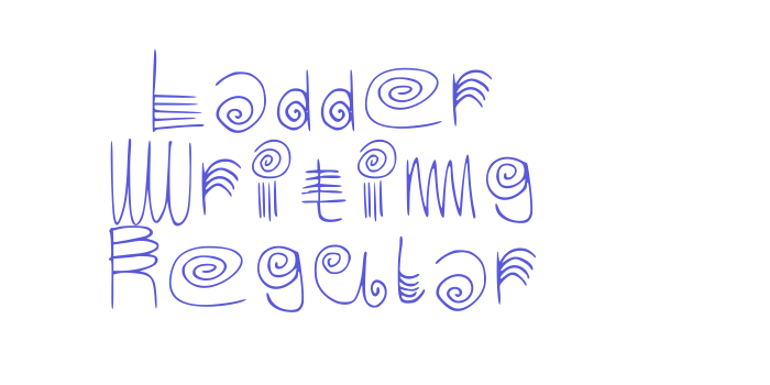 Ladder Writing Regular Font Download