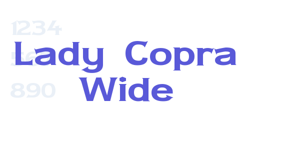 Lady Copra Wide font free