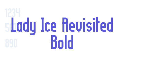 Lady Ice Revisited Bold font free