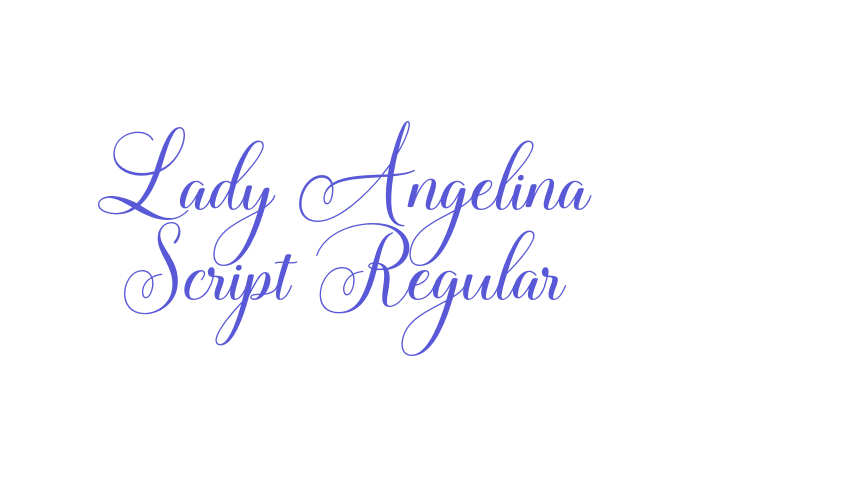 Lady Angelina Script Regular Font Download