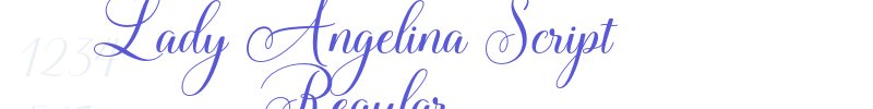 Lady Angelina Script Regular font