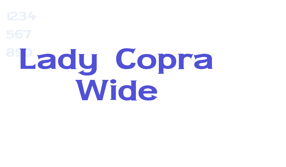 Lady Copra Wide-font-download