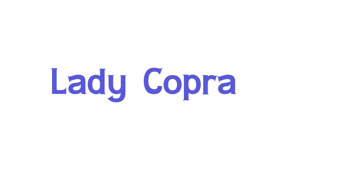 Lady Copra Font Download