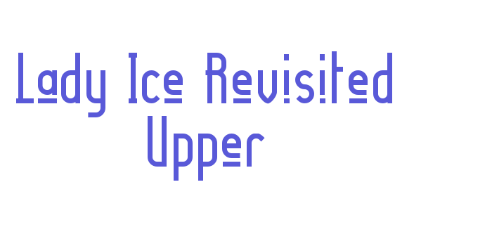 Lady Ice Revisited Upper Font