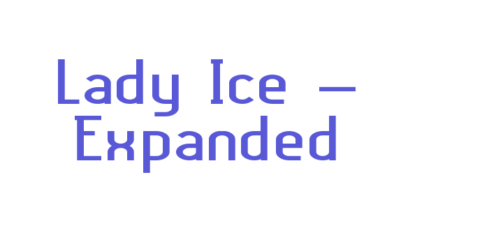 Lady Ice – Expanded Font Download