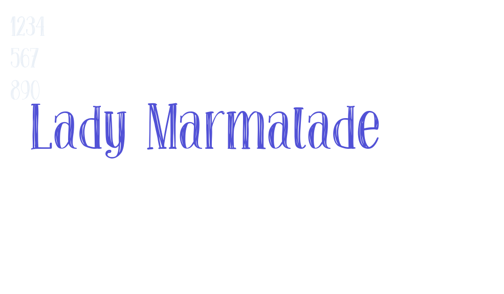 Lady Marmalade-font-download