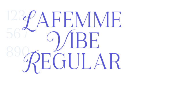 Lafemme Vibe Regular font free