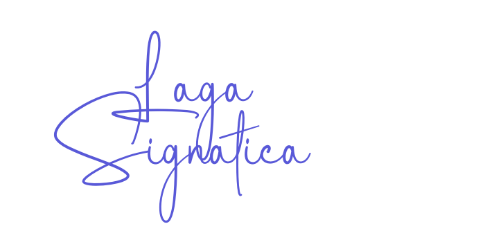 Laga Signatica Font