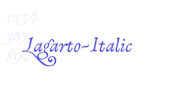 Lagarto-Italic font free