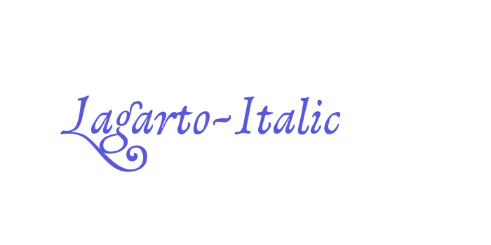 Lagarto-Italic Font Download