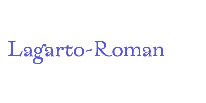 Lagarto-Roman Font Download