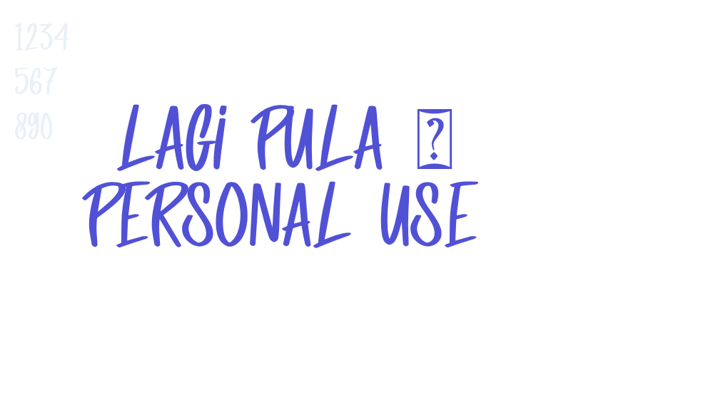 Lagi Pula – Personal Use-font-download