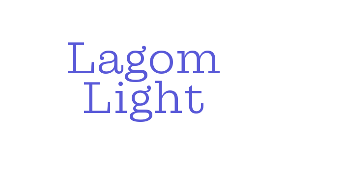 Lagom Light Font Download