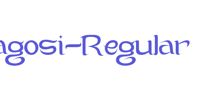 Lagosi-Regular Font