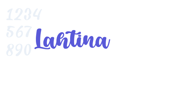 Lahtina font free