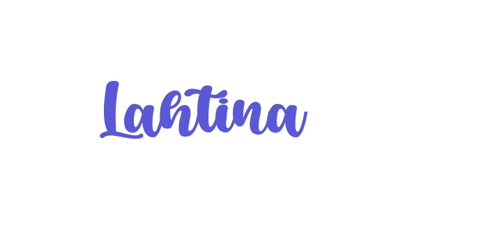 Lahtina Font Download