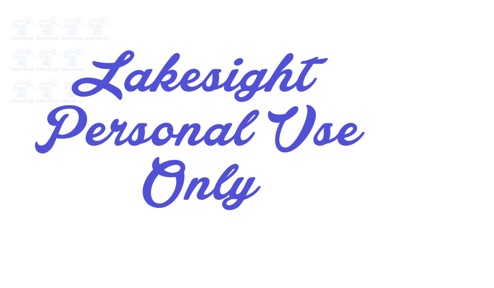 Lakesight Personal Use Only-font-download