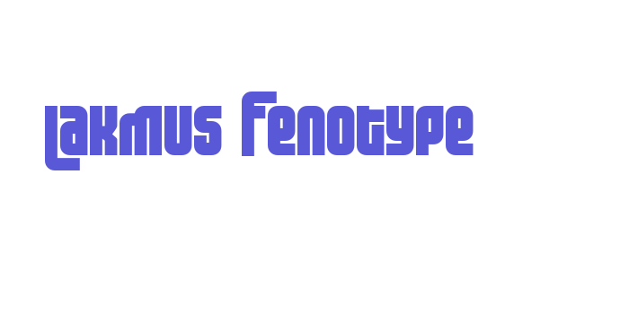 Lakmus Fenotype Font Download