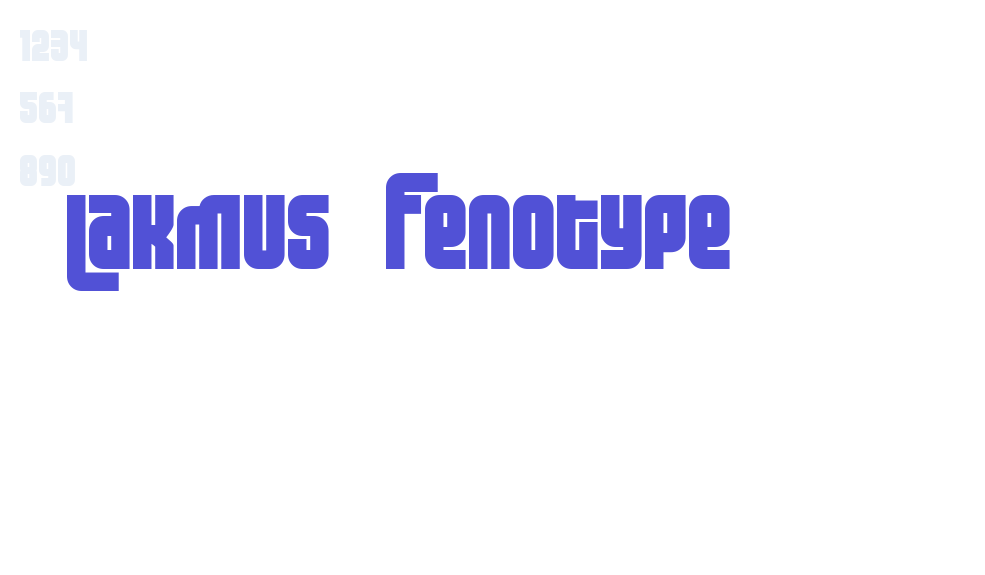 Lakmus  Fenotype-font-download