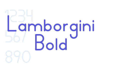 Lamborgini Bold Font Download