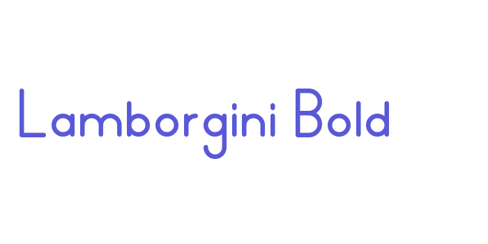 Lamborgini Bold Font Download