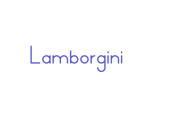 Lamborgini Font