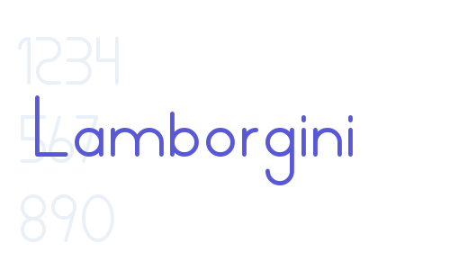 Lamborgini Font Download