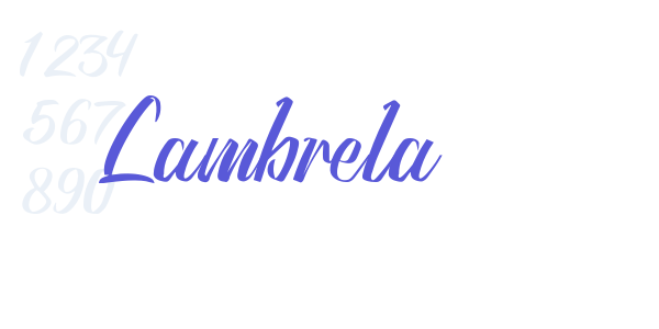 Lambrela font