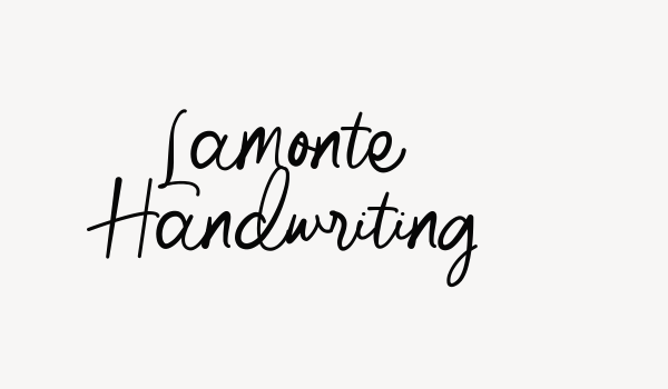 Lamonte Handwriting Font