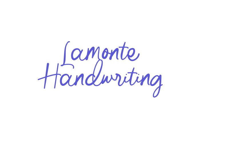 Lamonte Handwriting Font